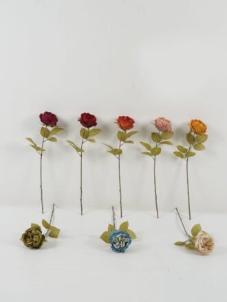 Artificial Flower 16*16*44cm Rose single stem GS-46322011-P1 Single Flowers 3,000+ sqm showroom with thousands of artificial flowers, plants & trees ready for global sourcing.