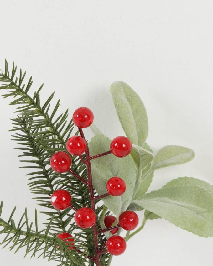 Artificial Plant 15*13*27cm Christmas pine needle single stem GS-32722001 Christmas Item YeahFlower is one of Chinese leading OEM manufacturers and exporters , supplying the silk flowers, wholesale artificial trees