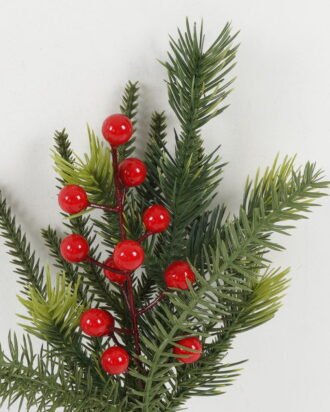 Artificial Plant 17*10*30cm Christmas pine needle single stem GS-32722003 Christmas Item YeahFlower is one of Chinese leading OEM manufacturers and exporters , supplying the silk flowers, wholesale artificial trees