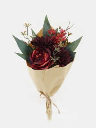 Dried Flowers 23*15*35cm Chrysanthemum Rose  *5 bouquet with PP wrapped GS-16822081 Bouquet 3,000+ sqm showroom with thousands of artificial flowers, plants & trees ready for global sourcing.