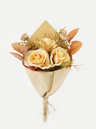 Dried Flowers 15*15*30cm Rose  *5 bouquet with PP wrapped GS-16822080 Bouquet 3,000+ sqm showroom with thousands of artificial flowers, plants & trees ready for global sourcing.