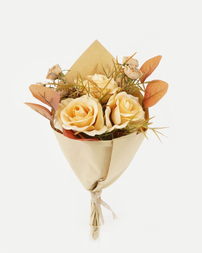 Dried Flowers 15*15*30cm Rose  *5 bouquet with PP wrapped GS-16822080-C1 Bouquet YeahFlower is one of Chinese leading OEM manufacturers and exporters , supplying the silk flowers, wholesale artificial trees