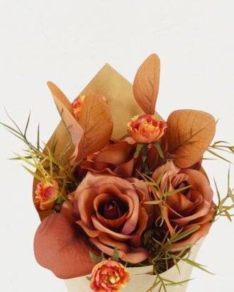 Dried Flowers 15*15*30cm Rose  *5 bouquet with PP wrapped GS-16822080-R1 Bouquet YeahFlower is one of Chinese leading OEM manufacturers and exporters , supplying the silk flowers, wholesale artificial trees