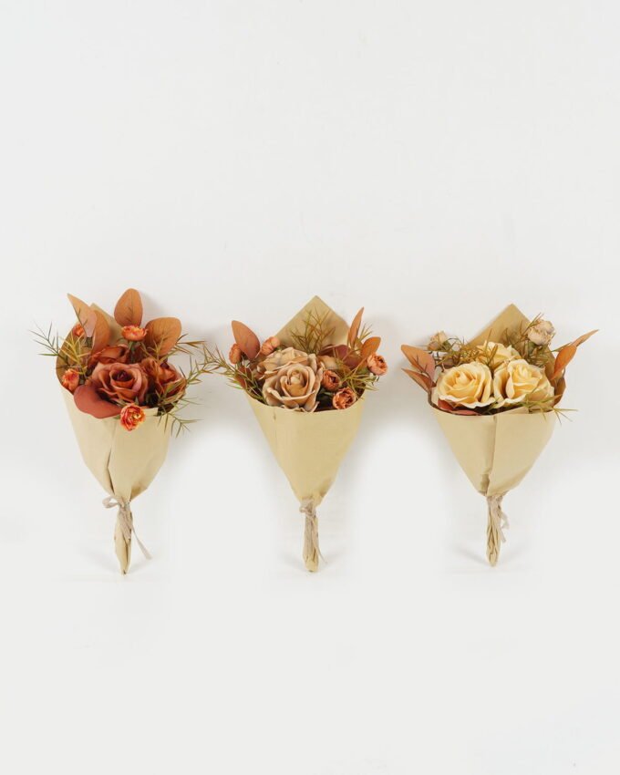 Dried Flowers 15*15*30cm Rose  *5 bouquet with PP wrapped GS-16822080 Bouquet YeahFlower is one of Chinese leading OEM manufacturers and exporters , supplying the silk flowers, wholesale artificial trees