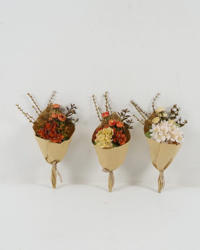 Dried Flowers 13*13*30cm Rose Hydrangea *4 bouquet with PP wrapped GS-16822079 Bouquet YeahFlower is one of Chinese leading OEM manufacturers and exporters , supplying the silk flowers, wholesale artificial trees