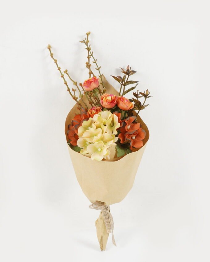 Dried Flowers 13*13*30cm Rose Hydrangea *4 bouquet with PP wrapped GS-16822079 Bouquet YeahFlower is one of Chinese leading OEM manufacturers and exporters , supplying the silk flowers, wholesale artificial trees