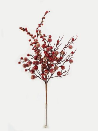 Artificial Branch fruit 25*80cm Fruit single stem GS-66622015 Christmas Item 3,000+ sqm showroom with thousands of artificial flowers, plants & trees ready for global sourcing.