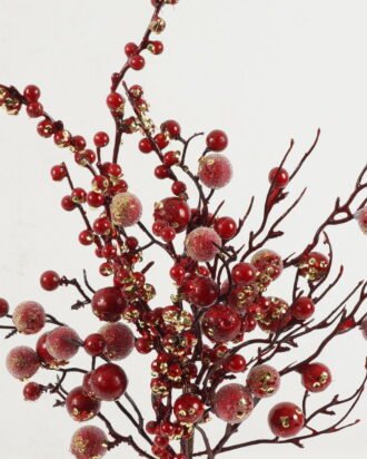 Artificial Branch fruit 25*60cm Fruit single stem GS-66622014 Christmas Item YeahFlower is one of Chinese leading OEM manufacturers and exporters , supplying the silk flowers, wholesale artificial trees