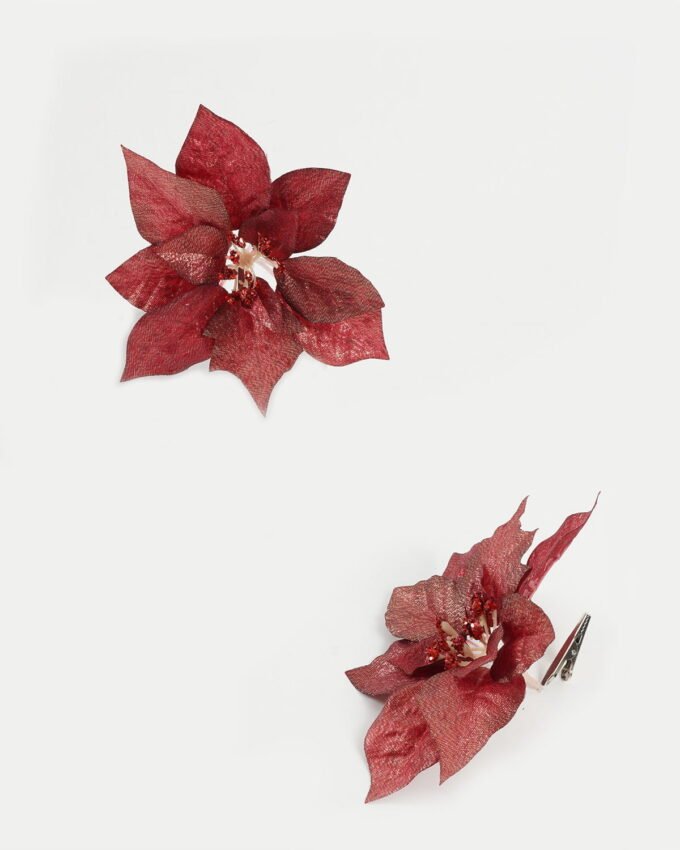 Artificial Flower 7*17cm Christmas flower single stem GS-16822102-R1 Christmas Item YeahFlower is one of Chinese leading OEM manufacturers and exporters , supplying the silk flowers, wholesale artificial trees