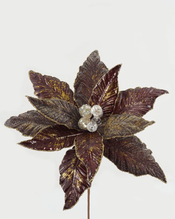 Artificial Flower 25*56cm Christmas flower  single stem GS-66622018CONTI-K1 Christmas Item YeahFlower is one of Chinese leading OEM manufacturers and exporters , supplying the silk flowers, wholesale artificial trees