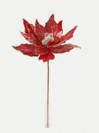 Artificial Flower 25*56cm Christmas flower  single stem GS-66622018CONTI-K1 Christmas Item 3,000+ sqm showroom with thousands of artificial flowers, plants & trees ready for global sourcing.