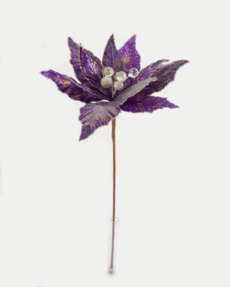 Artificial Flower 25*56cm Christmas flower  single stem GS-66622018CONTI-Z1 Christmas Item YeahFlower is one of Chinese leading OEM manufacturers and exporters , supplying the silk flowers, wholesale artificial trees