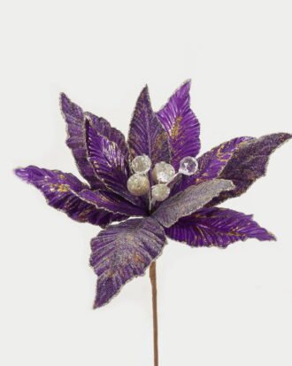 Artificial Flower 25*56cm Christmas flower  single stem GS-66622018CONTI-Z1 Christmas Item YeahFlower is one of Chinese leading OEM manufacturers and exporters , supplying the silk flowers, wholesale artificial trees