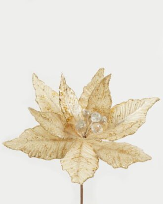 Artificial Flower 25*56cm Christmas flower  single stem GS-66622018CONTI Christmas Item YeahFlower is one of Chinese leading OEM manufacturers and exporters , supplying the silk flowers, wholesale artificial trees