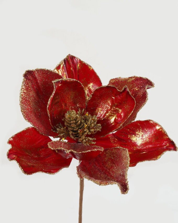 Artificial Flower 23*55cm Christmas flower  single stem GS-66622019CONTI-R1 Christmas Item YeahFlower is one of Chinese leading OEM manufacturers and exporters , supplying the silk flowers, wholesale artificial trees