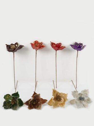 Artificial Flower 23*55cm Christmas flower  single stem GS-66622019CONTI-K1 Christmas Item 3,000+ sqm showroom with thousands of artificial flowers, plants & trees ready for global sourcing.