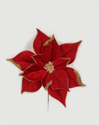 Artificial Flower 25*26cm Christmas flower  single stem GS-66622020-R1 Christmas Item YeahFlower is one of Chinese leading OEM manufacturers and exporters , supplying the silk flowers, wholesale artificial trees