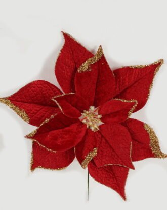 Artificial Flower 25*26cm Christmas flower  single stem GS-66622020-R1 Christmas Item YeahFlower is one of Chinese leading OEM manufacturers and exporters , supplying the silk flowers, wholesale artificial trees