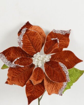 Artificial Flower 28*57cm Christmas flower  single stem GS-66622021 Christmas Item YeahFlower is one of Chinese leading OEM manufacturers and exporters , supplying the silk flowers, wholesale artificial trees