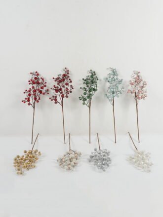 Artificial Branch fruit 11*33cm Fruit single stem GS-66622031CONTI Christmas Item 3,000+ sqm showroom with thousands of artificial flowers, plants & trees ready for global sourcing.