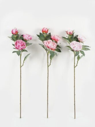 Artificial Flower 25*25*91cm Peony *3  single stem GS-15422075-P3 Single Flowers 3,000+ sqm showroom with thousands of artificial flowers, plants & trees ready for global sourcing.