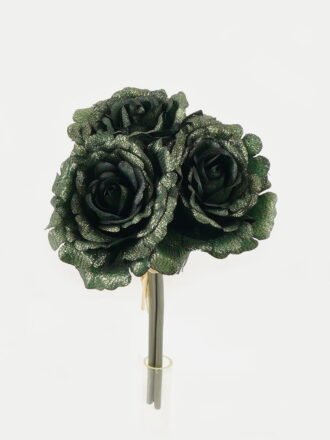 Artificial Flower 14*14*24cm Rose *3 bush GS-16822105 Bouquet 3,000+ sqm showroom with thousands of artificial flowers, plants & trees ready for global sourcing.