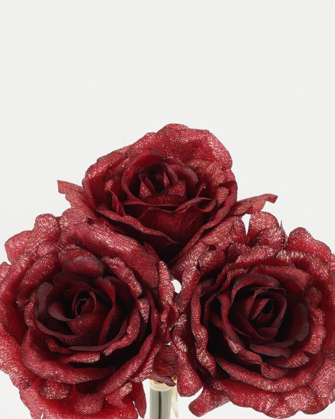 Artificial Flower 14*14*24cm Rose *3 bush GS-16822105-R1 Bouquet YeahFlower is one of Chinese leading OEM manufacturers and exporters , supplying the silk flowers, wholesale artificial trees