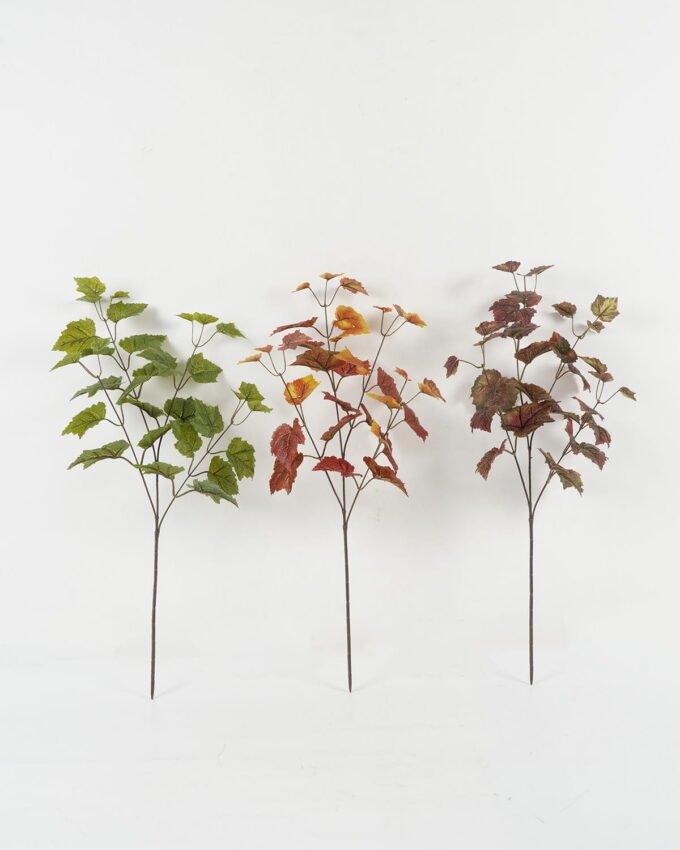 Artificial Plant 30*30*68cm Grape leaf *4 single stem GS-30922005 Leaves&Sprays&Foliages YeahFlower is one of Chinese leading OEM manufacturers and exporters , supplying the silk flowers, wholesale artificial trees