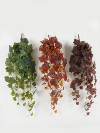 Artificial Plant 40*120cm Grape leaf hanging GS-30922001-R1 Banners&Garlands 3,000+ sqm showroom with thousands of artificial flowers, plants & trees ready for global sourcing.