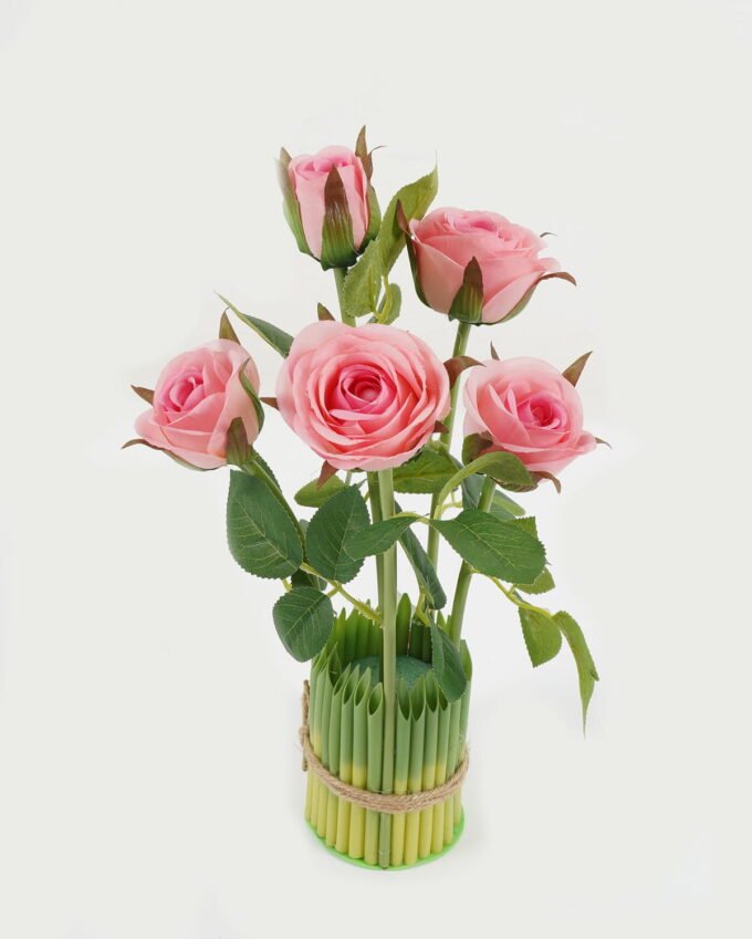 Artificial Plant 18*18*32cm rose *5 GS-69022009 Leaves&Sprays&Foliages YeahFlower is one of Chinese leading OEM manufacturers and exporters , supplying the silk flowers, wholesale artificial trees