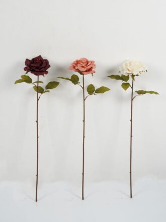 Artificial Flower 20*20*53cm Christmas Rose single stem GS-16823004-W1 Christmas Item 3,000+ sqm showroom with thousands of artificial flowers, plants & trees ready for global sourcing.