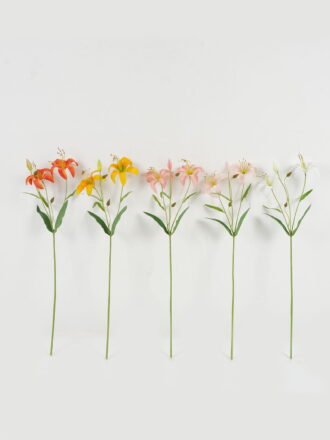 Artificial Flower 18*70CM Lily spray*3 GS-53620022-P2 Single Flowers 3,000+ sqm showroom with thousands of artificial flowers, plants & trees ready for global sourcing.
