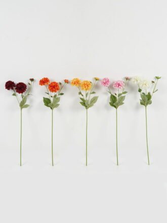 Artificial Flower 16*65CM Mum spray GS-53620008-R1 Single Flowers 3,000+ sqm showroom with thousands of artificial flowers, plants & trees ready for global sourcing.