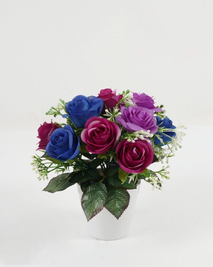 Artificial Flower 19*19*20cm Rose *12 in PP pot GS-64223003-Z1 Potted Flowers&Plants YeahFlower is one of Chinese leading OEM manufacturers and exporters , supplying the silk flowers, wholesale artificial trees