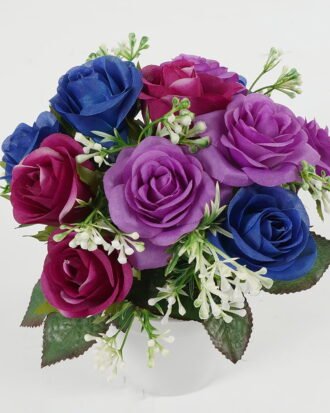 Artificial Flower 19*19*20cm Rose *12 in PP pot GS-64223003-Z1 Potted Flowers&Plants YeahFlower is one of Chinese leading OEM manufacturers and exporters , supplying the silk flowers, wholesale artificial trees