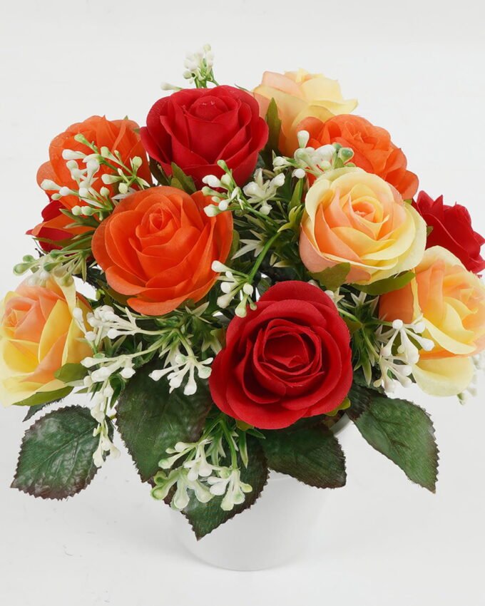 Artificial Flower 19*19*20cm Rose *12 in PP pot GS-64223003 Potted Flowers&Plants YeahFlower is one of Chinese leading OEM manufacturers and exporters , supplying the silk flowers, wholesale artificial trees