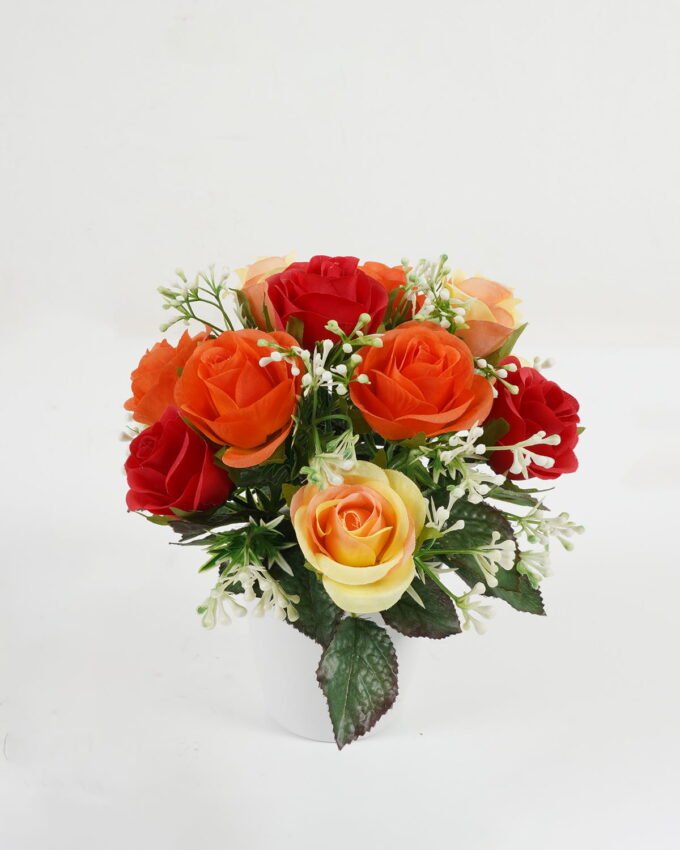 Artificial Flower 19*19*20cm Rose *12 in PP pot GS-64223003 Potted Flowers&Plants YeahFlower is one of Chinese leading OEM manufacturers and exporters , supplying the silk flowers, wholesale artificial trees