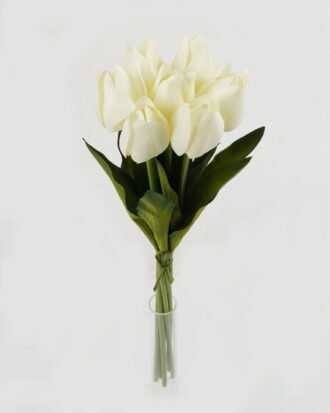 Artificial Flower 15*15*44cm Tulipa *7 bush GS-12823002-W1 Bouquet YeahFlower is one of Chinese leading OEM manufacturers and exporters , supplying the silk flowers, wholesale artificial trees