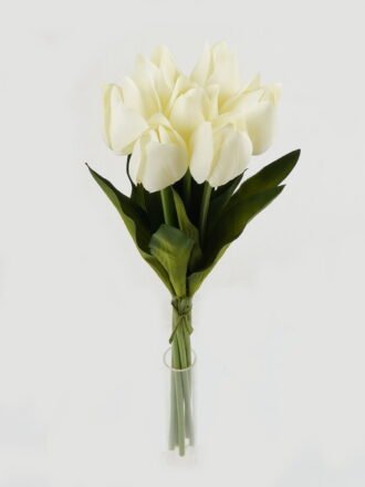 Artificial Flower 15*15*44cm Tulipa *7 bush GS-12823002-O1 Bouquet 3,000+ sqm showroom with thousands of artificial flowers, plants & trees ready for global sourcing.