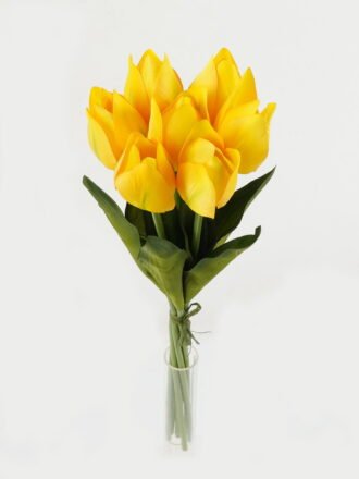 Artificial Flower 15*15*44cm Tulipa *7 bush GS-12823002-W1 Bouquet 3,000+ sqm showroom with thousands of artificial flowers, plants & trees ready for global sourcing.
