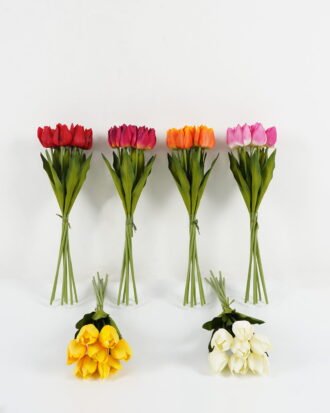 Artificial Flower 15*15*44cm Tulipa *7 bush GS-12823002 Bouquet YeahFlower is one of Chinese leading OEM manufacturers and exporters , supplying the silk flowers, wholesale artificial trees