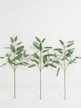 Artificial Plant 25*25*60cm Eucalyptus leaves *5 single stem GS-15423003 Leaves&Sprays&Foliages 3,000+ sqm showroom with thousands of artificial flowers, plants & trees ready for global sourcing.