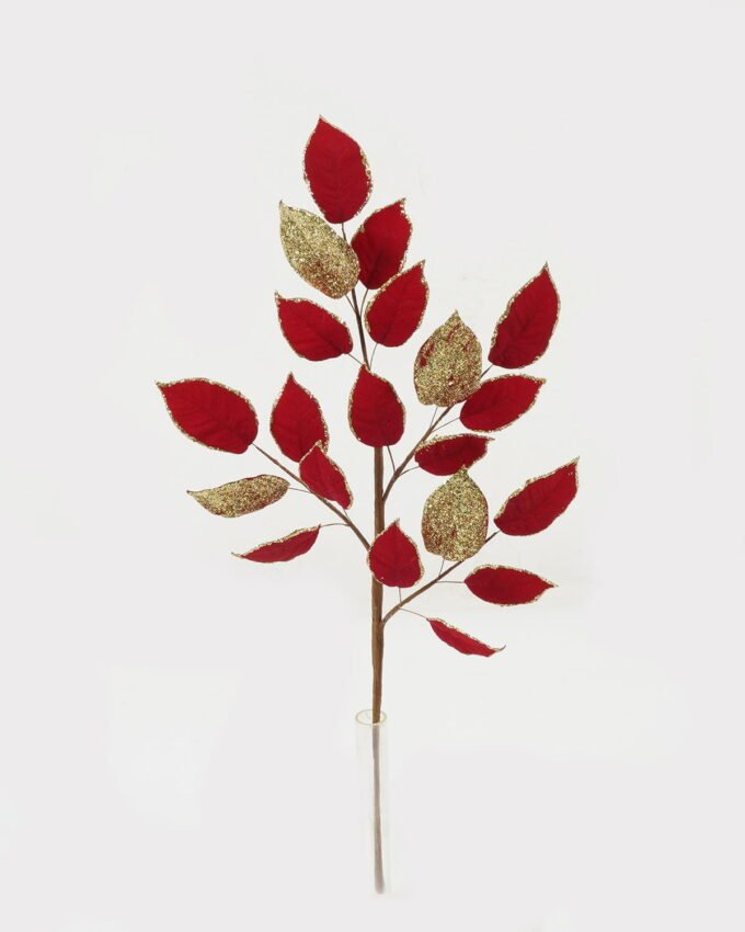 Artificial Plant 18*50cm Leaf *4 single stem GS-54023006KIK Christmas Item YeahFlower is one of Chinese leading OEM manufacturers and exporters , supplying the silk flowers, wholesale artificial trees