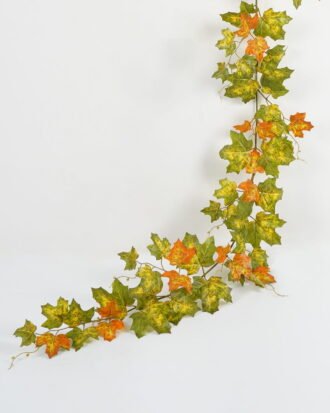 Artificial Plant 21*198cm Maple leaf  Garland GS-64223002-G2 Leaves&Sprays&Foliages YeahFlower is one of Chinese leading OEM manufacturers and exporters , supplying the silk flowers, wholesale artificial trees
