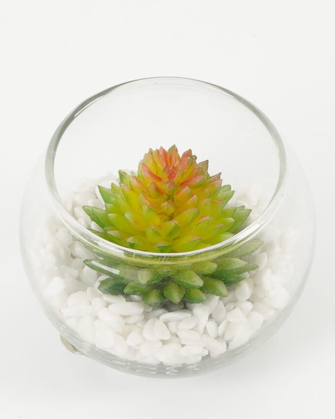 Artificial succulent succulent plants in glass pot GS-51720183_2 Artificial succulent 7*7*6cm succulent plants in glass pot GS-51720183 Succulent YeahFlower is one of Chinese leading OEM manufacturers and exporters , supplying the silk flowers, wholesale artificial trees