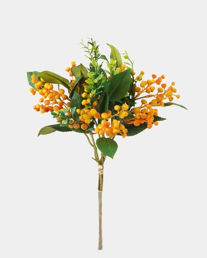 Artificial Branch fruit 20*20*36cm Fruit *3 bush GS-57723004-Y1 Bouquet YeahFlower is one of Chinese leading OEM manufacturers and exporters , supplying the silk flowers, wholesale artificial trees