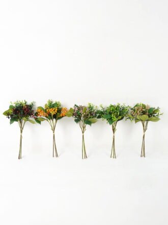 Artificial Branch fruit 20*20*36cm Fruit *3 bush GS-57723004-Y1 Bouquet 3,000+ sqm showroom with thousands of artificial flowers, plants & trees ready for global sourcing.