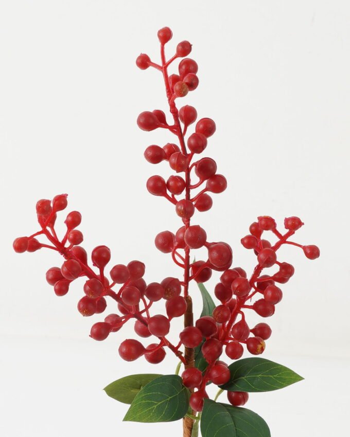 Artificial Branch fruit 13*13*39cm Fruit *3 single stem GS-57723007-R1 Single Flowers YeahFlower is one of Chinese leading OEM manufacturers and exporters , supplying the silk flowers, wholesale artificial trees