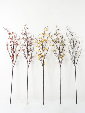 Artificial Branch fruit 10*10*120cm Fruit *8 single stem GS-57723009-O1 Single Flowers 3,000+ sqm showroom with thousands of artificial flowers, plants & trees ready for global sourcing.