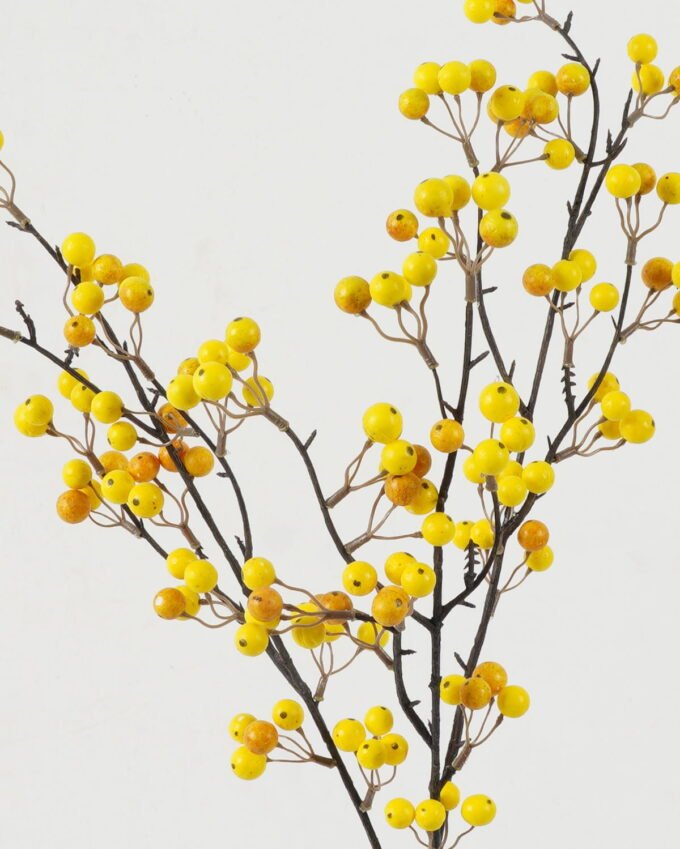 Artificial Branch fruit 12*12*78cm Fruit spray *3 single stem GS-57723008-Y1 Single Flowers YeahFlower is one of Chinese leading OEM manufacturers and exporters , supplying the silk flowers, wholesale artificial trees